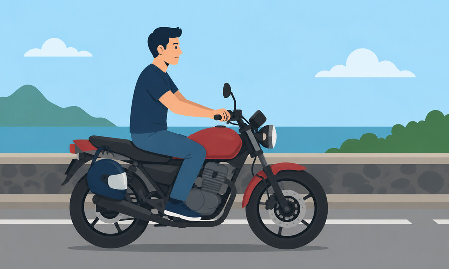 Penalty point offence 1: Failing to wear securely a prescribed protective helmet while riding a motorcycle or autocycle