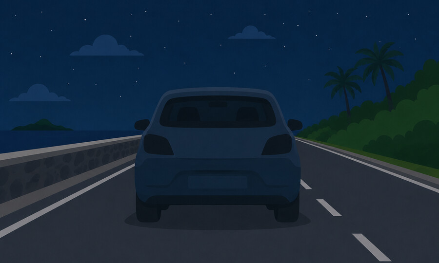 Penalty point offence 3: Driving without rear lamps switched on during hours of darkness
