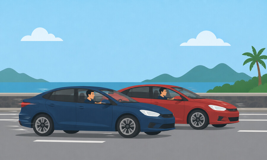 Penalty point offence 33: Taking part in an unauthorised road race or speed trial